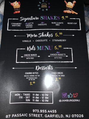 Menu photo 3 Jam Burger Garfield, NJ