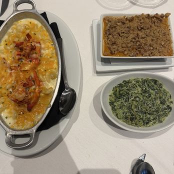 Ruth's Chris Steak House - LOBSTER MAC & CHEESE, CREAMED SPINACH SWEET POTATO CASSEROLE - Steakhouses Near Me - Orlando, Florida