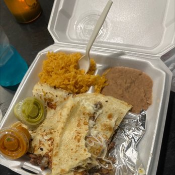 Taco City y Mas - Steak quesadillas plate ! So good! - Tacos Near Me - Dallas, Texas