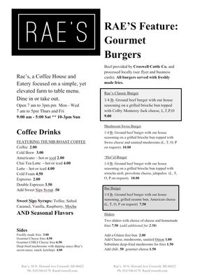 Menu photo 3 Rae's Croswell, MI Menu photo 3 Rae's Croswell, MI