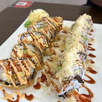 Ichiko Sushi - Vegas Roll (left) Miss Lauren Roll (right) - Japanese Near Me - Martinez, California Ichiko Sushi - Vegas Roll (left) Miss Lauren Roll (right) - Japanese Near Me - Martinez, California
