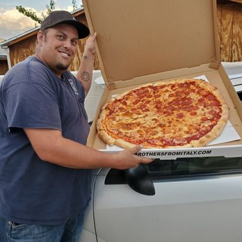 Two Brothers Big Pine - 28 inch pizza half cheese and half pepperoni - Pizza Near Me - Big Pine, California Two Brothers Big Pine - 28 inch pizza half cheese and half pepperoni - Pizza Near Me - Big Pine, California