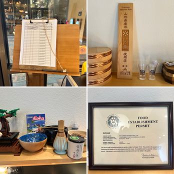 Gohan - Sign in sheet, decor, and permit - Japanese Near Me - Honolulu, Hawaii