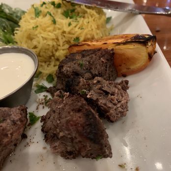 Zara's Mediterranean Kitchen - Beef Kabob, ordered medium rare - Halal Near Me - Spring, Texas Zara's Mediterranean Kitchen - Beef Kabob, ordered medium rare - Halal Near Me - Spring, Texas