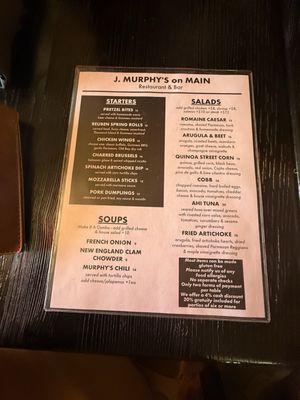 Menu photo 8 J Murphys on Main Cold Spring, NY Menu photo 8 J Murphys on Main Cold Spring, NY