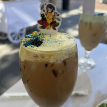 Crepas Culichi - Coraline latte (Halloween edition) - Creperies Near Me - Oak Park, Illinois Crepas Culichi - Coraline latte (Halloween edition) - Creperies Near Me - Oak Park, Illinois