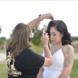 South Beach Beauty Bar - On site bridal shoot