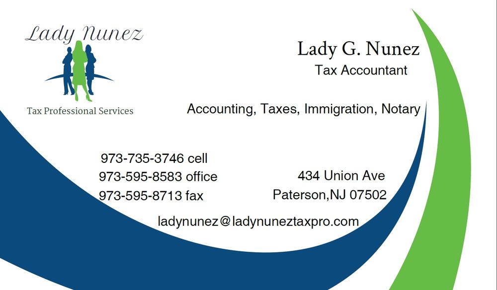 LADY NUNEZ TAX PROFESSIONAL SERVICES Updated September 2024 434