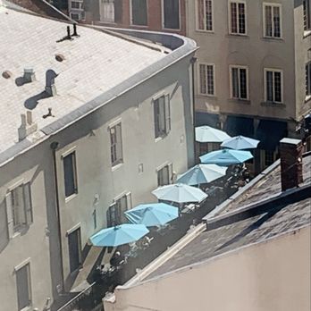 Cafe Fleur De Lis - Patio view from our hotel room - Coffee & Tea Near Me - New Orleans, Louisiana Cafe Fleur De Lis - Patio view from our hotel room - Coffee & Tea Near Me - New Orleans, Louisiana