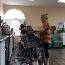The Hair Shoppe - Patty and my mom.who is 95!