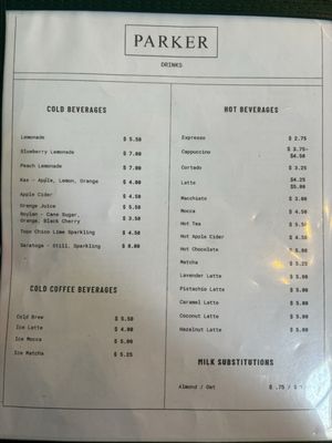 Menu photo 1 Parker West New York, NJ Menu photo 1 Parker West New York, NJ