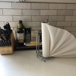Paper towels turned countertop decor! Paper towels turned countertop decor!
