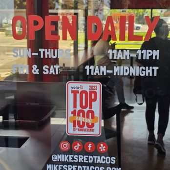 Mike's Red Tacos - Hours - Mexican Near Me - San Diego, California Mike's Red Tacos - Hours - Mexican Near Me - San Diego, California