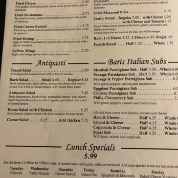 Baris - Menu - Pizza Near Me - Waco, Texas Baris - Menu - Pizza Near Me - Waco, Texas