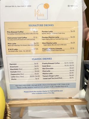 Menu photo 6 Le Phin New York, NY