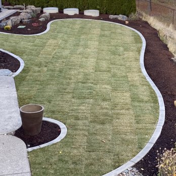 Legacy Landscapes - Overhead shot Completely transformed  Can't wait for spring! - Landscape Architects or Designers Near Me - Colbert, Washington
