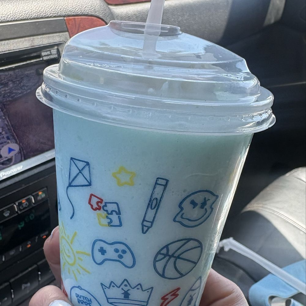 Kids cotton candy milkshake Kids cotton candy milkshake