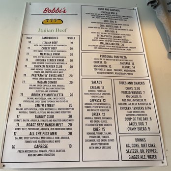 Bobbi’s Italian Beef - Menu - Hot Dogs Near Me - Brooklyn, New York