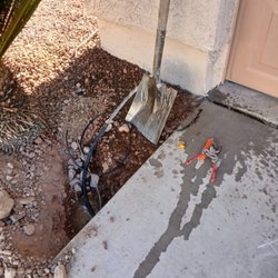 Desert Water Irrigation Repairs - The single plant other side of the driveway