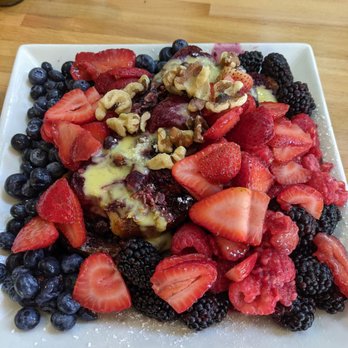 Portage Bay Cafe - 65th - After the fruit buffet... Can't even see the french toast anymore - Breakfast & Brunch Near Me - Seattle, Washington Portage Bay Cafe - 65th - After the fruit buffet... Can't even see the french toast anymore - Breakfast & Brunch Near Me - Seattle, Washington