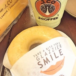J.Co Donuts & Coffee - Free Glazed Donut that they give when you order a drink