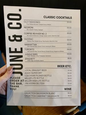 Menu photo 2 June and Co Spokane, WA