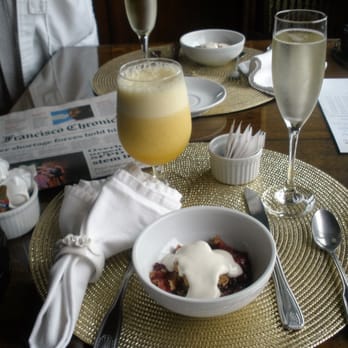 Mill Rose Inn - Mill Rose Inn, Half Moon Bay - breakfast starter, with SF Chron - Hotels Near Me - Half Moon Bay, California