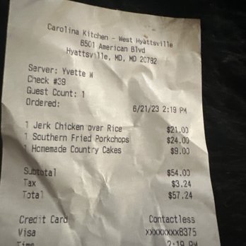 Carolina Kitchen Bar & Grill - Soul Food Near Me - Hyattsville, Maryland