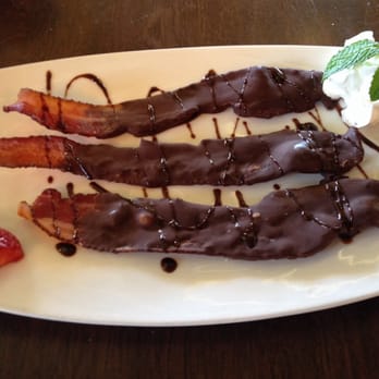 Eggstasy - Chocolate covered bacon. Sweet and salty at its best! - Breakfast & Brunch Near Me - Scottsdale, Arizona Eggstasy - Chocolate covered bacon. Sweet and salty at its best! - Breakfast & Brunch Near Me - Scottsdale, Arizona