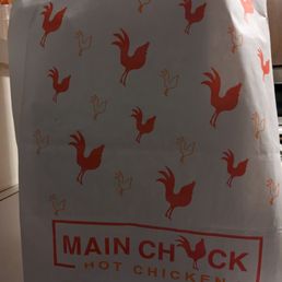 This huge bag for a chicken sandwich and fries?