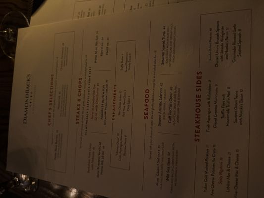 Menu photo 4 DiamondBack's Waco, TX