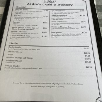 Jodies Cafe and Bakery - Menu - Cafes Near Me - Wiscasset, Maine Jodies Cafe and Bakery - Menu - Cafes Near Me - Wiscasset, Maine