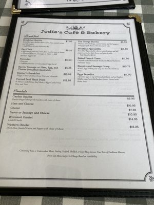 Menu photo 1 Jodies Cafe and Bakery Wiscasset, ME Menu photo 1 Jodies Cafe and Bakery Wiscasset, ME