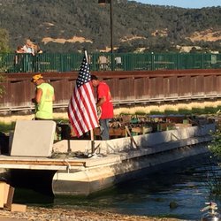 Clearlake Oaks Boat Launch - Fireworks barge