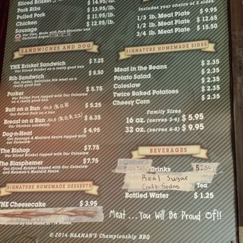 Naaman's BBQ - The menu - Barbeque Near Me - Texarkana, Texas Naaman's BBQ - The menu - Barbeque Near Me - Texarkana, Texas