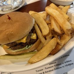 Stookey's Family Restaurant - Double cheeseburger & fries