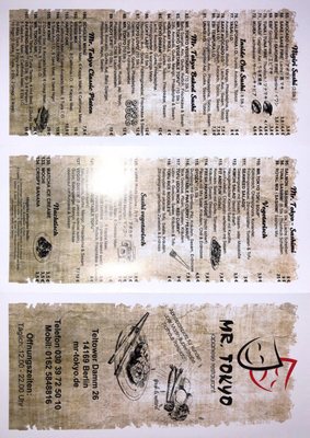 Menu photo 2 MR. TOKYO Berlin, BE