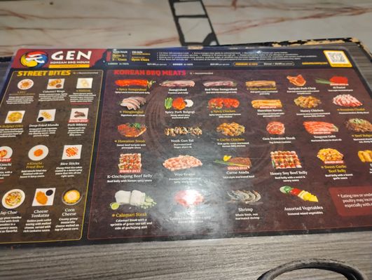 Menu photo 1 Gen Korean BBQ House Alhambra, CA Menu photo 1 Gen Korean BBQ House Alhambra, CA