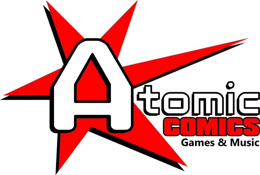 Atomic Comics, Games & Music Logo