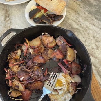 Valters at the Maennerchor - Corned Beef Hack ( Note the burned potatoes on the bread and butter plate ) - German Near Me - Columbus, Ohio Valters at the Maennerchor - Corned Beef Hack ( Note the burned potatoes on the bread and butter plate ) - German Near Me - Columbus, Ohio