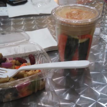 Amoura Cafe - Three bean salad and hummus w/ veggies. Expensive, but good - Sandwiches Near Me - San Francisco, California Amoura Cafe - Three bean salad and hummus w/ veggies. Expensive, but good - Sandwiches Near Me - San Francisco, California