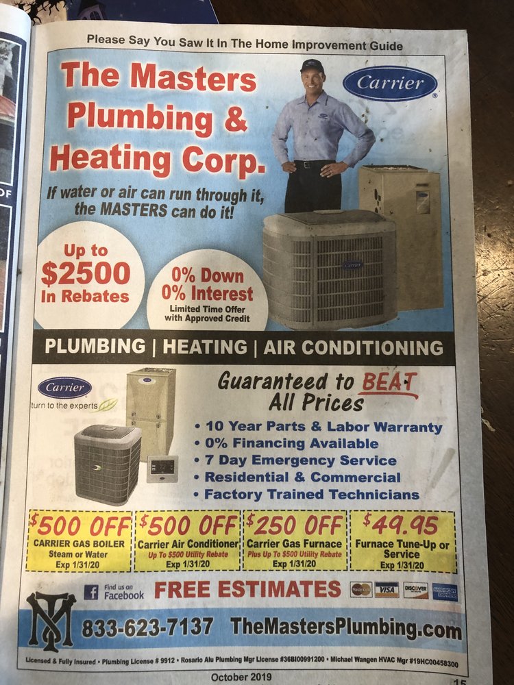 Slide of The Masters Plumbing and Heating