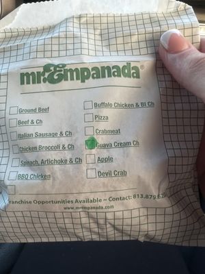 Menu photo 2 Mr Empanada Tampa, FL