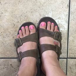 Look at my big toes, she cut too much off my left toe nail. Not even. I'm upset