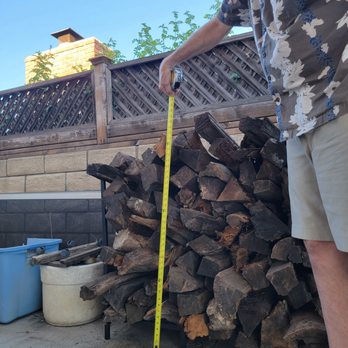 Firewood Guys - Camarillo - Photo shows how high the stack is. - Firewood Near Me - Camarillo, California