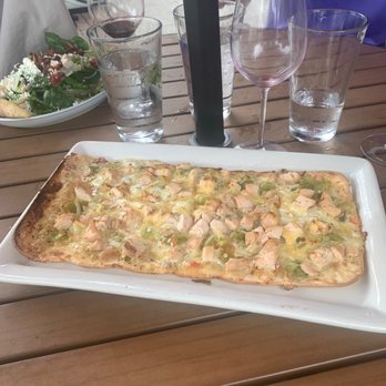 Waters Edge Winery Broken Arrow - Green Chile & Roasted Chicken flat bread - Wine Tasting Room Near Me - Broken Arrow, Oklahoma Waters Edge Winery Broken Arrow - Green Chile & Roasted Chicken flat bread - Wine Tasting Room Near Me - Broken Arrow, Oklahoma