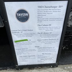 Tavern On Broadway - Menu 1/9/20