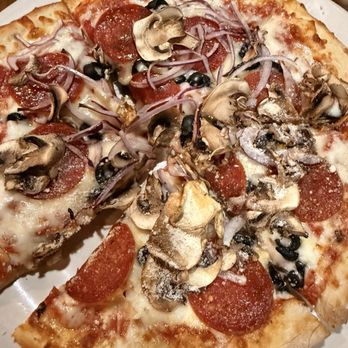 La Roma Pizza - Veggie pizza, minus peppers, add pepperoni - Pizza Near Me - Garner, North Carolina