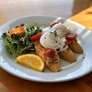Photo of Eatology - Vernon, BC, Canada. Avo Toast with Smoked Salmon
