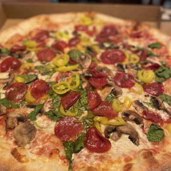Gino's NY Pizza Bar - I wish I could remember what they ordered. Half was from the menu and the other half we created. - Pizza Near Me - Atlanta, Georgia Gino's NY Pizza Bar - I wish I could remember what they ordered. Half was from the menu and the other half we created. - Pizza Near Me - Atlanta, Georgia